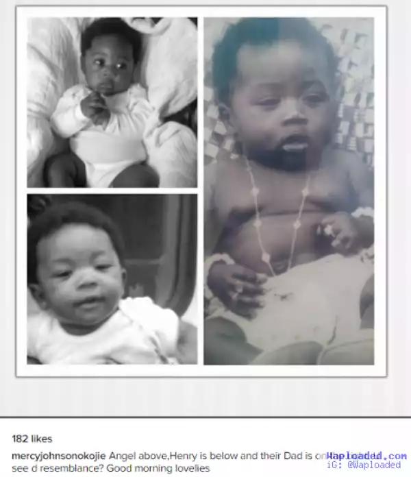 Mercy Johnson Okojie shares & compares childhood photos of her family